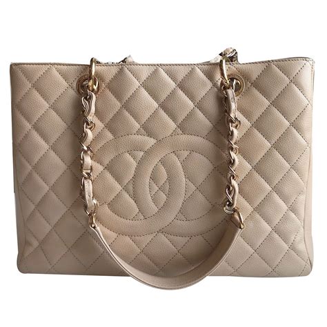 chanel beige gst|white Chanel grand shopper tote.